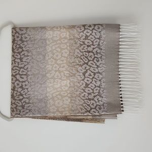 Pashmina Animal Print Cheetah Fringe Hem Oversized Scarf Wrap 32" × 36" (15)